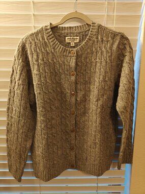 Women's cable-knit cardigan (Norm Thompson) size s